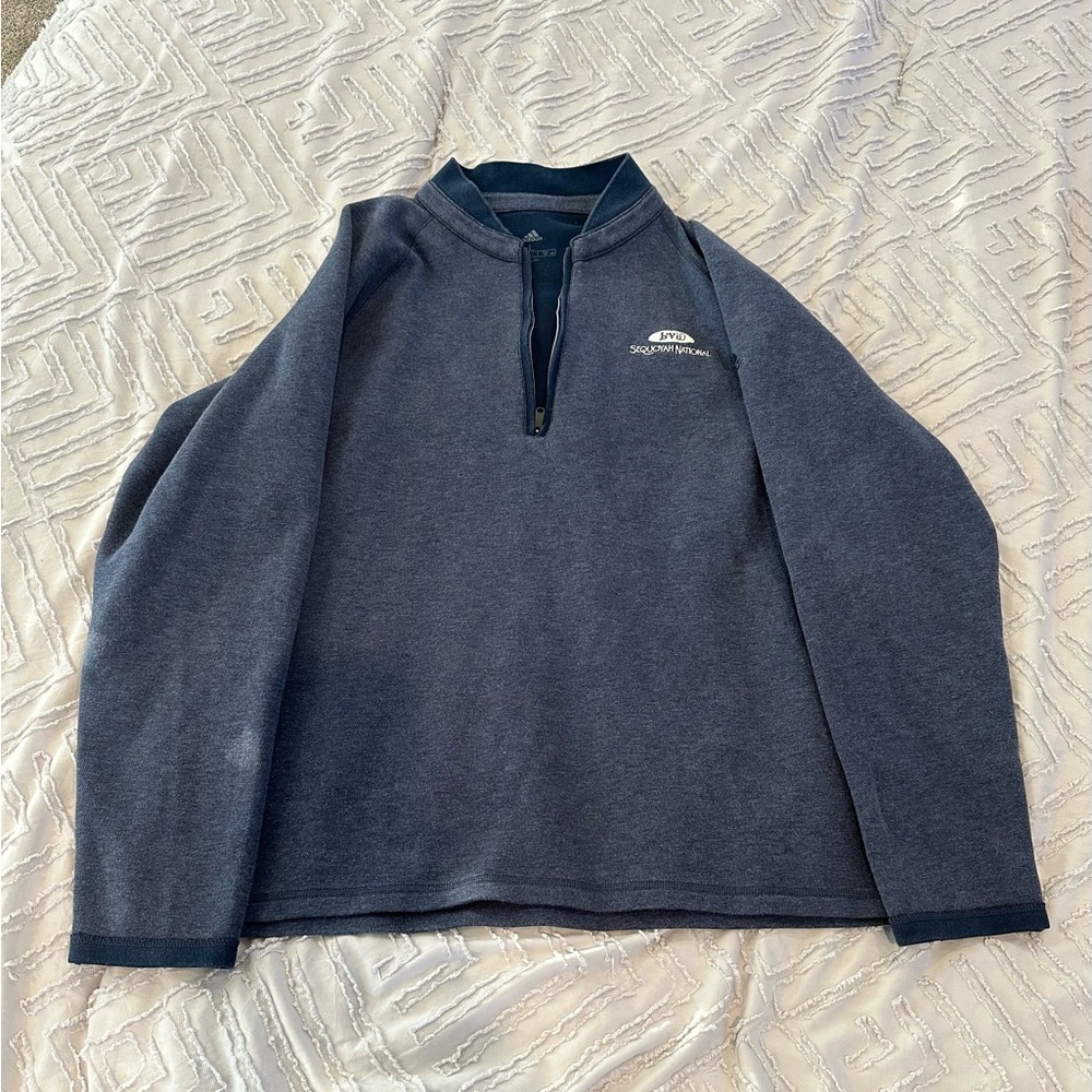 Sequoyah National Golf Club Men's Blue Half-Zip Sweater